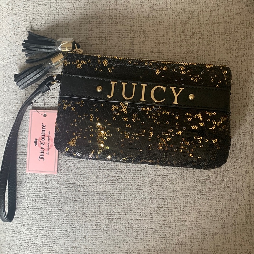 NWT Juicy couture sequins evening clutch